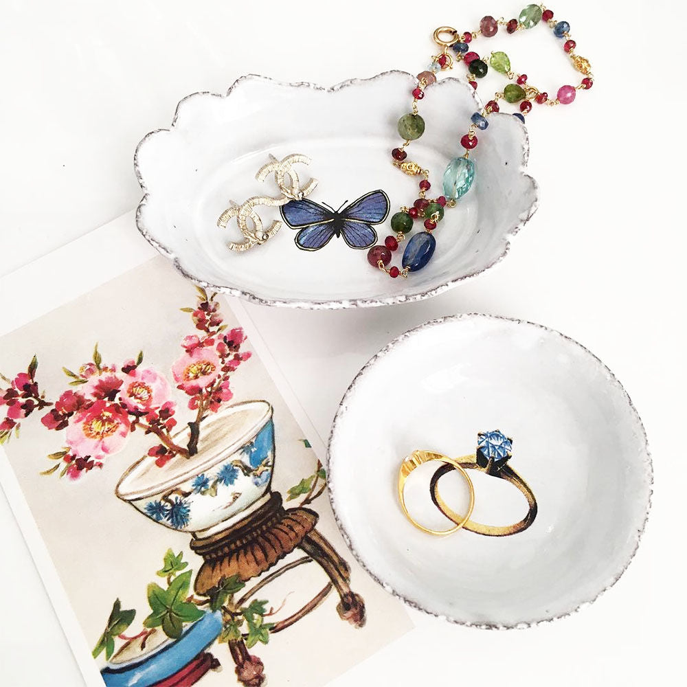 John Derian Dark Blue Butterfly Dish – Zieben Mare